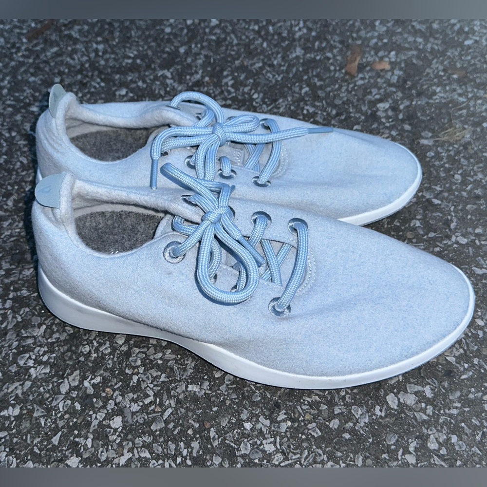 Allbirds sz 9 Women's Wool Runner Frost Light Blue Sneakers